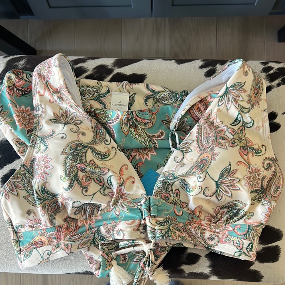 Floral Paisley Crop Top